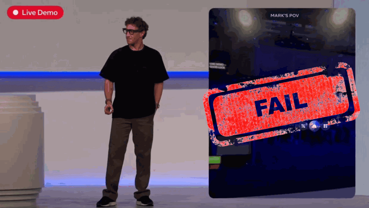 Meta's €899 AI Glasses Failed Live on Stage. And That's Why It's Genius.