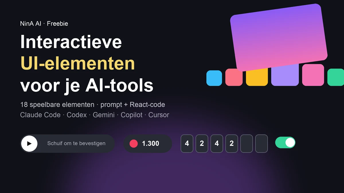 UI-bibliotheek: interactieve elementen voor je AI-tools