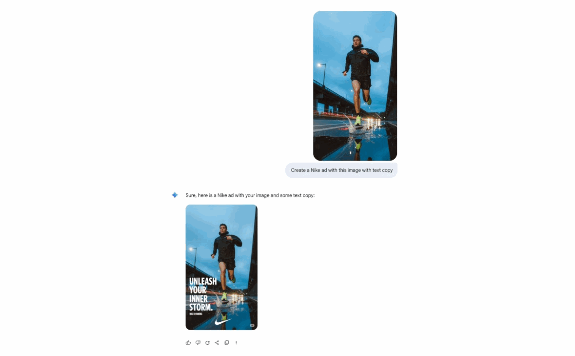 Nano Banana zet afbeelding om in advertentie